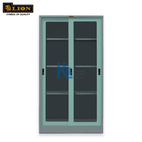 LION Lemari Arsip Sliding Kaca L 33AK - Gambar 3