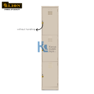 LION Loker 3 Pintu 553 with Bracket Padlock