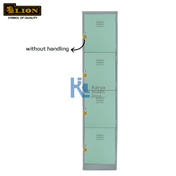 LION Loker 4 Pintu 554 with Bracket Padlock - Gambar 3