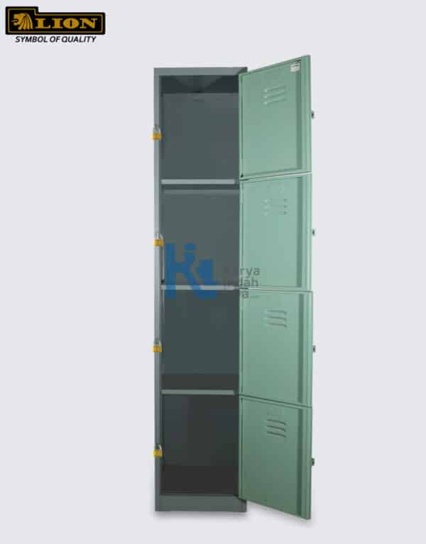 LION Loker 4 Pintu 554 with Bracket Padlock - Gambar 2